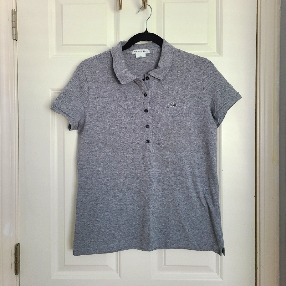 Lacoste Original Grey Polo Tee